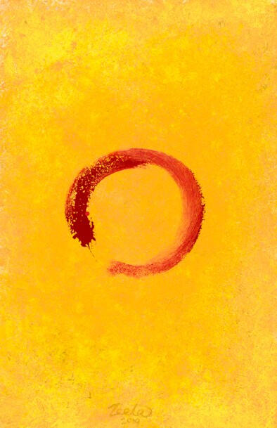 宇鳳Zeeta 禪意現代抽象畫: Abstract painting for human aura balancing, Zen style wall art for spatial harmony.