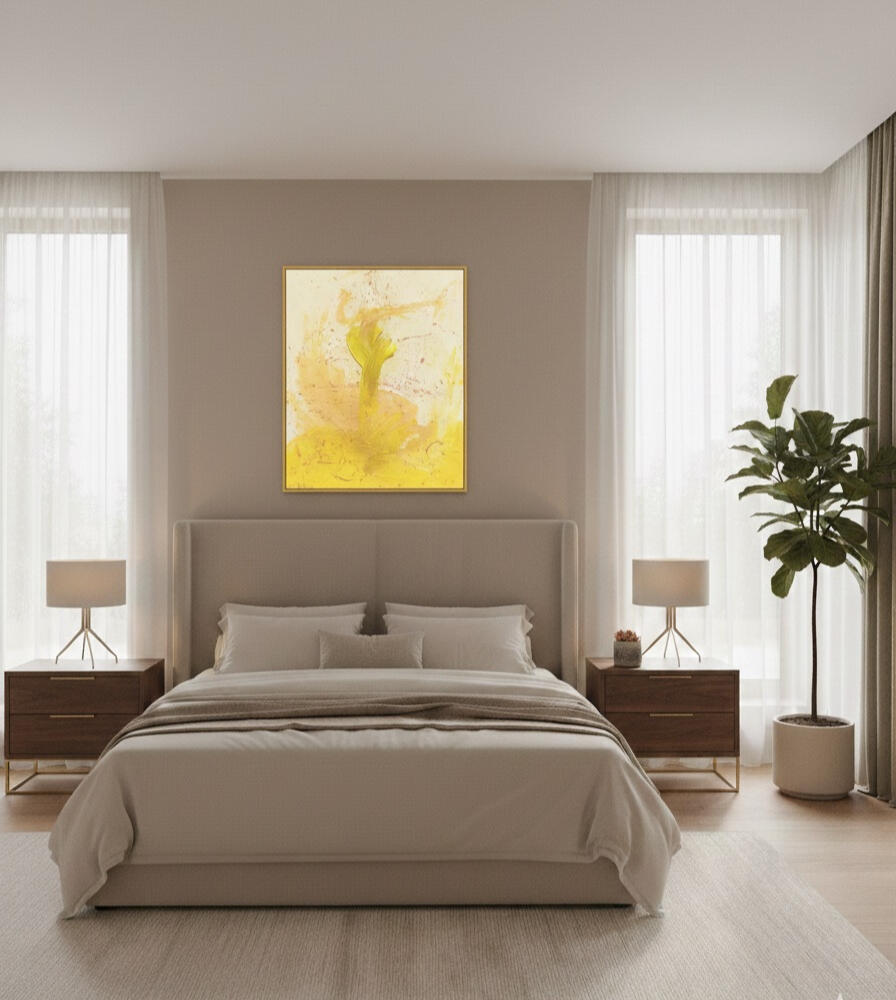 宇鳳Zeeta 禪意現代抽象畫: Abstract painting for human aura balancing, Zen style wall art for spatial harmony.