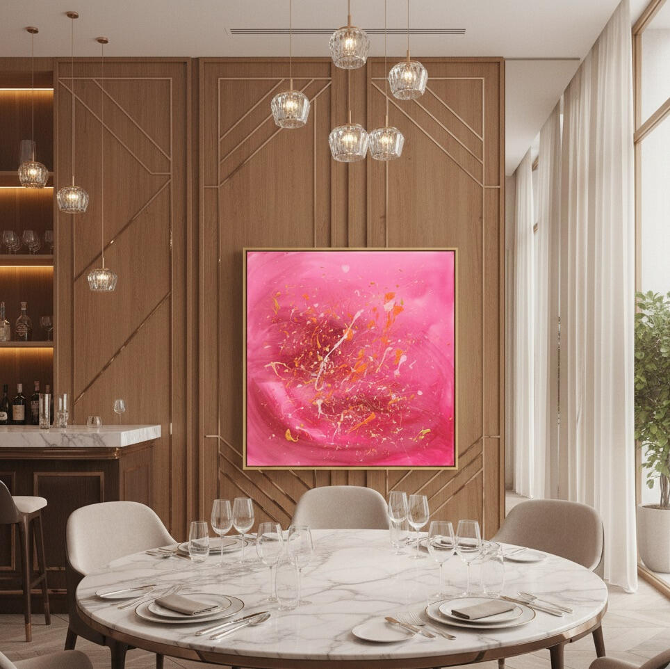 宇鳳Zeeta 禪意現代抽象畫: Abstract painting for human aura balancing, Zen style wall art for spatial harmony.
